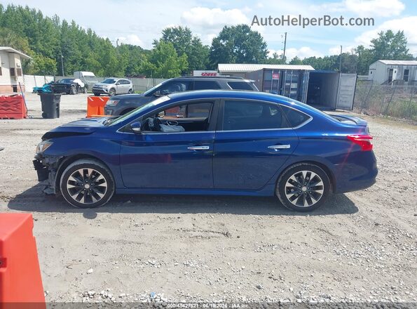 3N1AB7AP6HY259955 2017 NISSAN SENTRA Синий Панорамный вид салона 360°