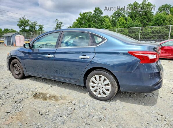 3N1AB7AP6HY261477 2017 NISSAN SENTRA Blue Задня ліва чверть