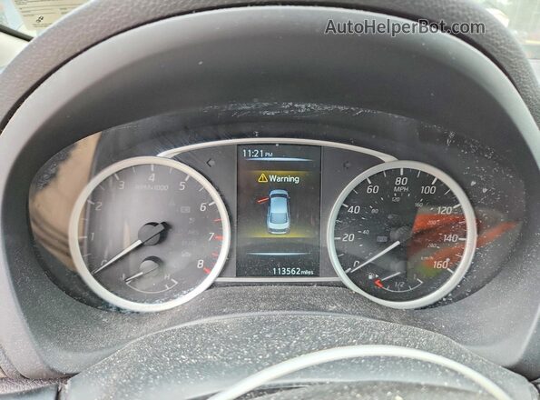 3N1AB7AP6HY261477 2017 NISSAN SENTRA Blue Вид щитка приладів