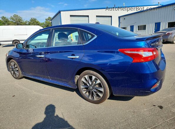3N1AB7AP6HY262872 2017 NISSAN SENTRA Синий Задняя левая четверть