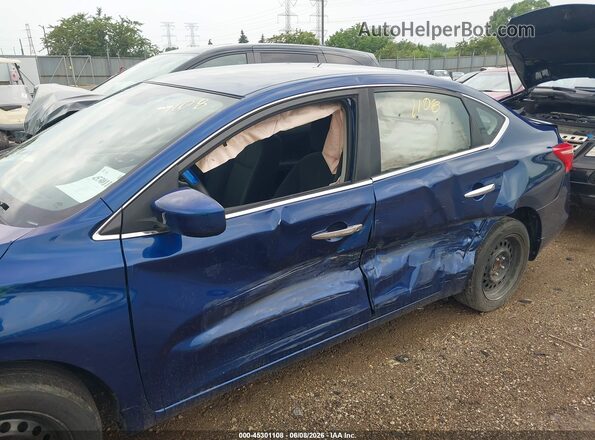 3N1AB7AP6HY313612 2017 NISSAN SENTRA Blue Widok z przodu