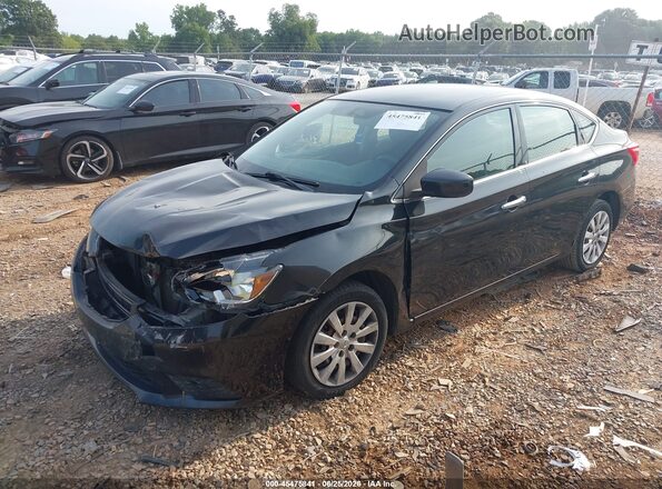 3N1AB7AP6HY352362 2017 NISSAN SENTRA Black Front left