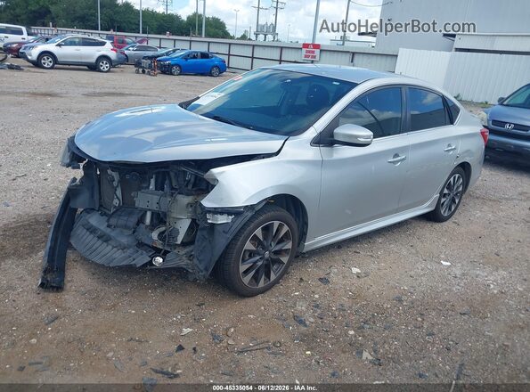 3N1AB7AP6HY361658 2017 NISSAN SENTRA Silver წინა მარცხენა ხედი სამი მეოთხედიდან