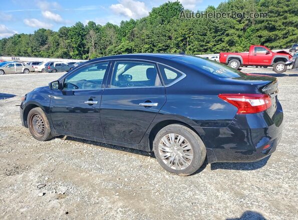 3N1AB7AP6HY370893 2017 NISSAN SENTRA Black Trasero izquierdo