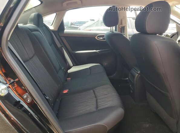 3N1AB7AP6JL640014 2018 NISSAN SENTRA Black Вид задніх сидінь