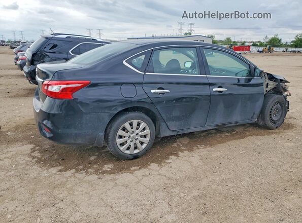 3N1AB7AP6JY210471 2018 NISSAN SENTRA Black Trasero derecho