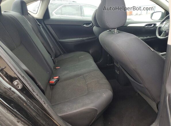 3N1AB7AP6JY210471 2018 NISSAN SENTRA Black Vista de los asientos traseros
