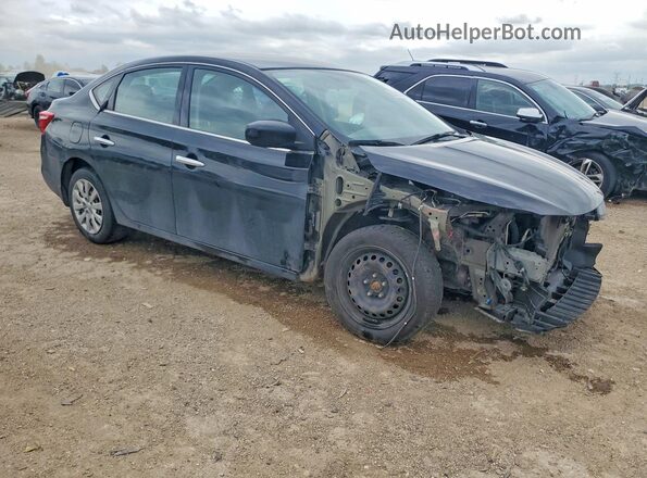 3N1AB7AP6JY210471 2018 NISSAN SENTRA Black Delantero derecho