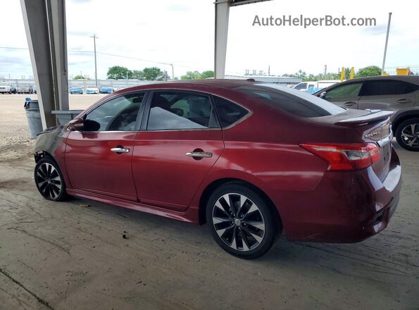 3N1AB7AP6JY217632 2018 NISSAN SENTRA Красный Задняя левая четверть