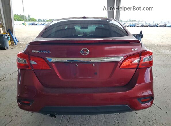 3N1AB7AP6JY217632 2018 NISSAN SENTRA Красный Вид сзади