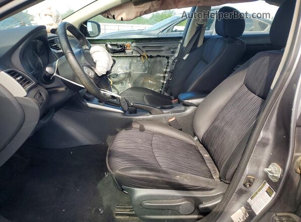 3N1AB7AP6JY242613 2018 NISSAN SENTRA Gray წინა სალონის ხედი