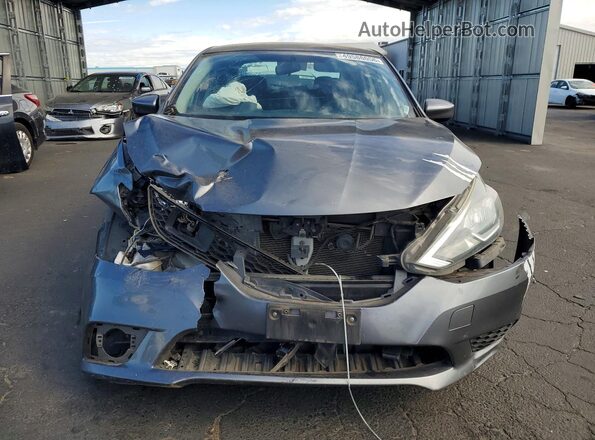 3N1AB7AP6JY242613 2018 NISSAN SENTRA Gray წინა ხედი