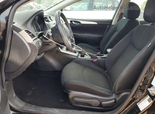 3N1AB7AP6JY251697 2018 NISSAN SENTRA Black წინა სალონის ხედი