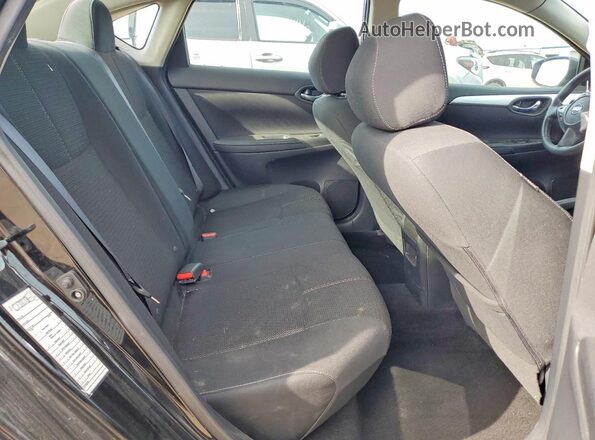 3N1AB7AP6JY251697 2018 NISSAN SENTRA Black უკანა სავარძლების ხედი