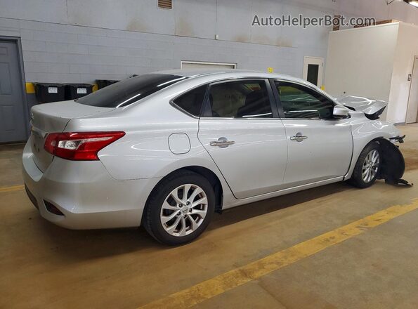 3N1AB7AP6JY252283 2018 NISSAN SENTRA Silver Rear right