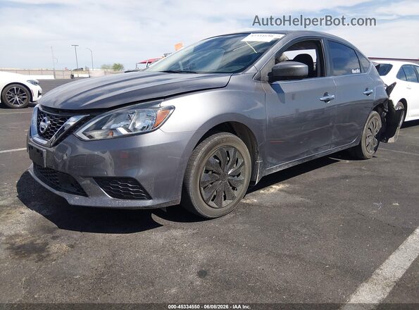 3N1AB7AP6JY278026 2018 NISSAN SENTRA Серый Передняя левая четверть