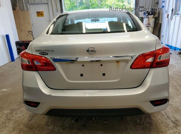 3N1AB7AP6JY283310 2018 NISSAN SENTRA Silver Widok z tyłu