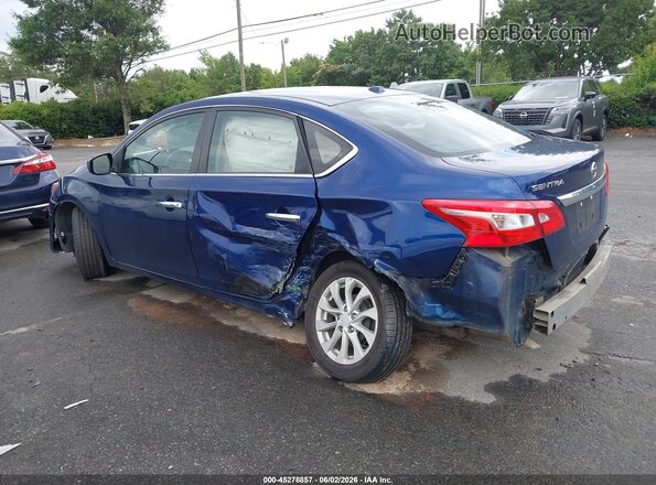 3N1AB7AP6JY292654 2018 NISSAN SENTRA Blue Tył lewy