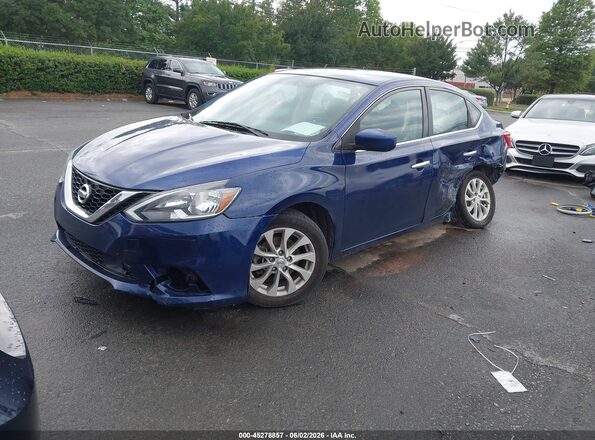 3N1AB7AP6JY292654 2018 NISSAN SENTRA Blue Przód lewy