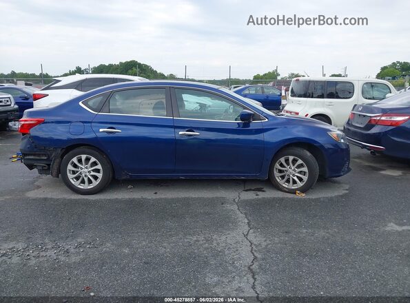 3N1AB7AP6JY292654 2018 NISSAN SENTRA Blue Widok wnętrza z tyłu