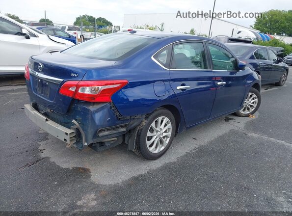 3N1AB7AP6JY292654 2018 NISSAN SENTRA Blue Tył prawy
