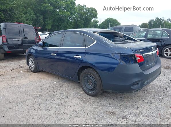 3N1AB7AP6JY330917 2018 NISSAN SENTRA Blue Trasero izquierdo