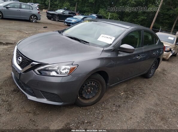 3N1AB7AP6JY341237 2018 NISSAN SENTRA Gray Передня ліва чверть