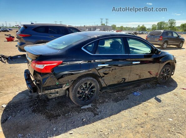 3N1AB7AP6JY345563 2018 NISSAN SENTRA Black Հետևի աջ