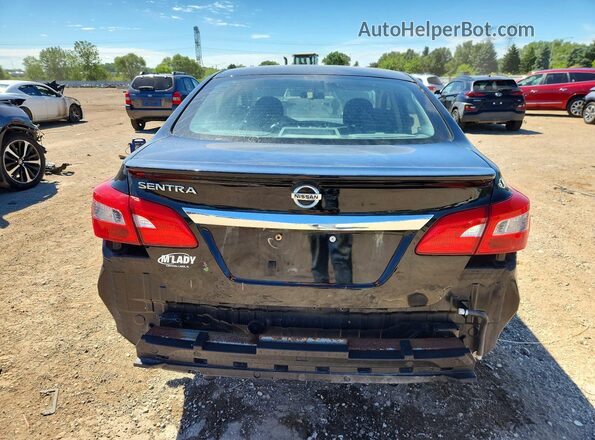 3N1AB7AP6JY345563 2018 NISSAN SENTRA Black Հետևի տեսք