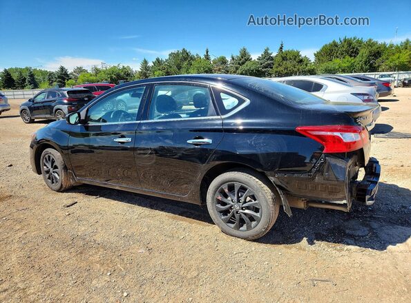 3N1AB7AP6JY345563 2018 NISSAN SENTRA Black Հետևի ձախ