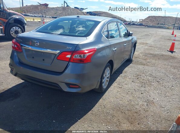 3N1AB7AP6KL603353 2019 NISSAN SENTRA Gray უკანა მარჯვენა