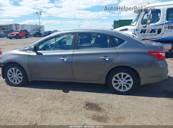 3N1AB7AP6KL603353 2019 NISSAN SENTRA Gray სალონის 360-გრადუსიანი ხედი