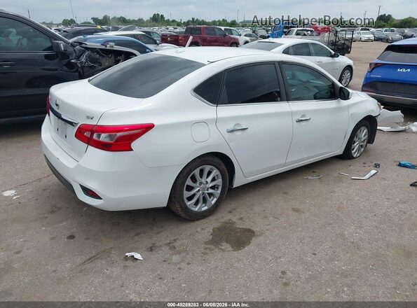 3N1AB7AP6KL614627 2019 NISSAN SENTRA Белый Задняя правая четверть