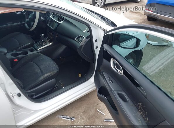 3N1AB7AP6KL614627 2019 NISSAN SENTRA Белый Вид салона спереди