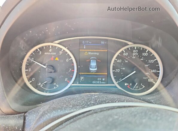 3N1AB7AP6KY225540 2019 NISSAN SENTRA Gray Widok zestawu wskaźników