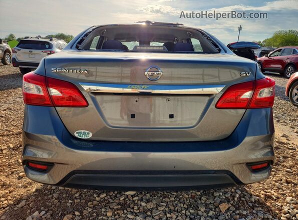 3N1AB7AP6KY225540 2019 NISSAN SENTRA Gray Widok z tyłu