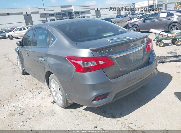 3N1AB7AP6KY234030 2019 NISSAN SENTRA Gray Trasero izquierdo