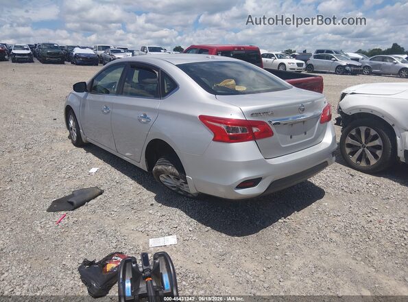 3N1AB7AP6KY252334 2019 NISSAN SENTRA Silver უკანა მარცხენა