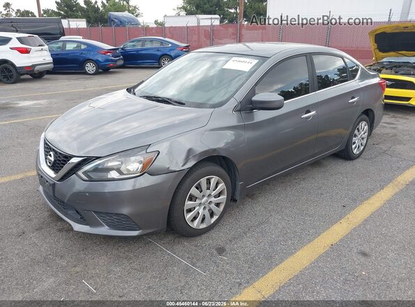 3N1AB7AP6KY258330 2019 NISSAN SENTRA Gray Front left