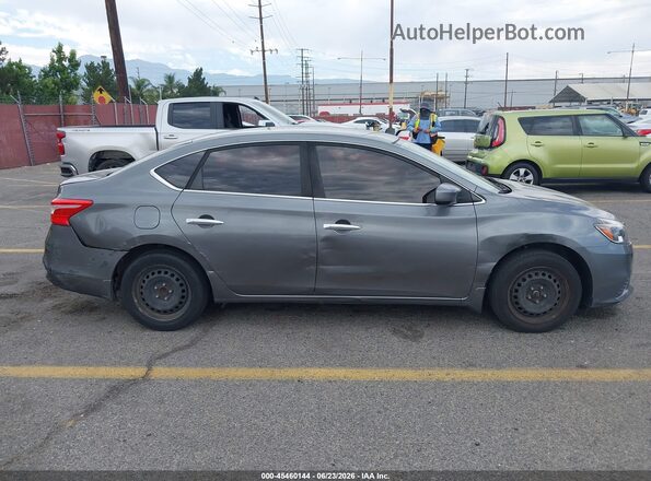 3N1AB7AP6KY258330 2019 NISSAN SENTRA Gray Rear interior view