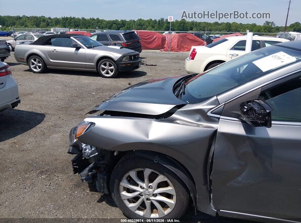 3N1AB7AP6KY259834 2019 NISSAN SENTRA Gray წინა ხედი