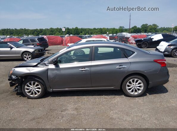 3N1AB7AP6KY259834 2019 NISSAN SENTRA Gray სალონის 360-გრადუსიანი ხედი