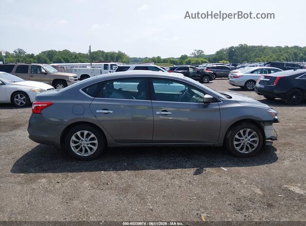3N1AB7AP6KY259834 2019 NISSAN SENTRA Gray უკანა სალონის ხედი