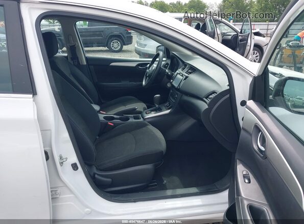 3N1AB7AP6KY267724 2019 NISSAN SENTRA White წინა სალონის ხედი