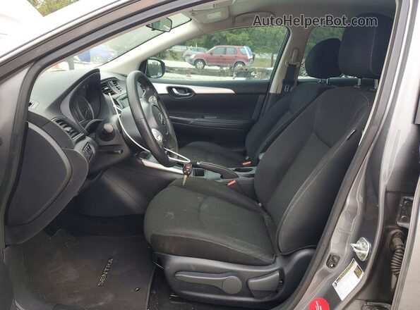 3N1AB7AP6KY269327 2019 NISSAN SENTRA Серый Вид салона спереди