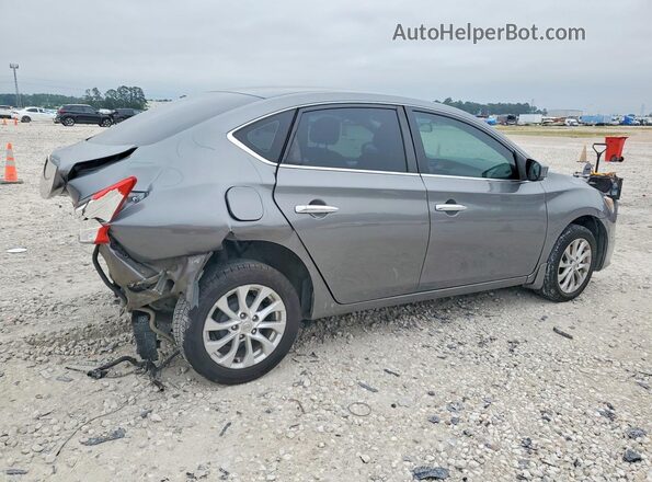 3N1AB7AP6KY269327 2019 NISSAN SENTRA Серый Задняя правая четверть