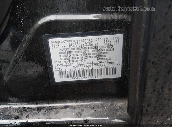 3N1AB7AP6KY275919 2019 NISSAN SENTRA Black Շարժիչի բաժամունքի տեսք