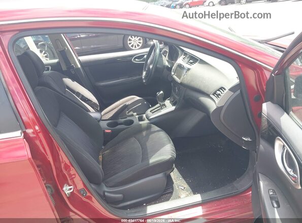 3N1AB7AP6KY285091 2019 NISSAN SENTRA Красный Вид салона спереди