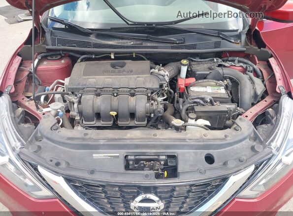 3N1AB7AP6KY285091 2019 NISSAN SENTRA Красный Вид сзади