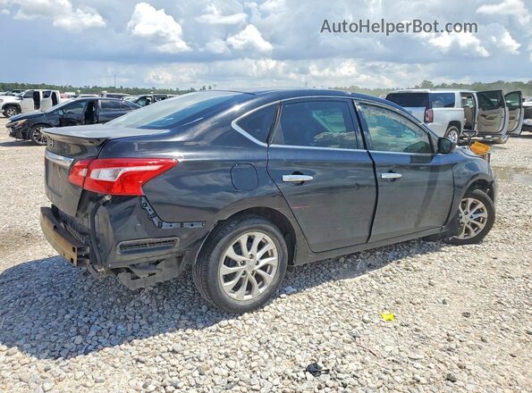 3N1AB7AP6KY296253 2019 NISSAN SENTRA Black Tył prawy